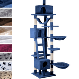 Leopet® KBD010 2beige Cat Tree Scratching Post Kitten Climbing Excercise Activity Centre Sisal Height ca. 230cm