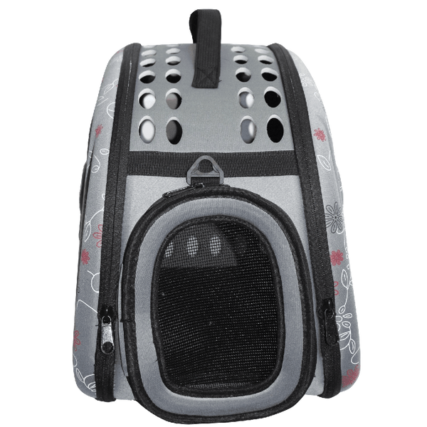 Petown Soft sided Pet Carrier pet Carriers Airline Approved with Foldable and Washable (Gray)