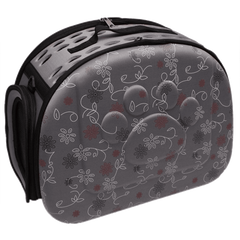 Petown Soft sided Pet Carrier pet Carriers Airline Approved with Foldable and Washable (Gray)