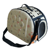 Petown Soft sided Pet Carrier pet Carriers Airline Approved with Foldable and Washable (Gray)