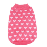 Silvercell Pets Puppy Dogs Clothes Jacket Little Heart Knit Sweater Coat Pink XL